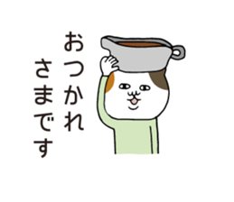 Yoga tortoiseshell cat sticker #6014788