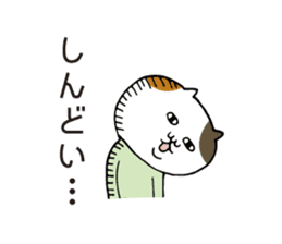Yoga tortoiseshell cat sticker #6014792
