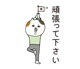 Yoga tortoiseshell cat sticker #6014803