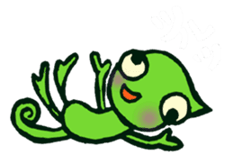 The Kurutakun2 Chameleon sticker #6015353