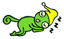 The Kurutakun2 Chameleon sticker #6015375