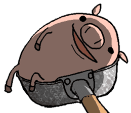 That dog and his funny friends. sticker #6016215