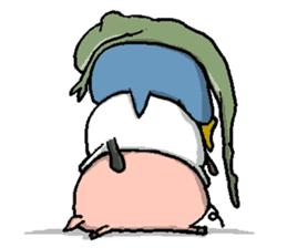 That dog and his funny friends. sticker #6016218