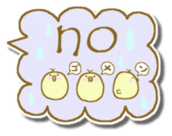Chicken and chick. Fukidashiru. sticker #6016311