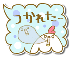Chicken and chick. Fukidashiru. sticker #6016333