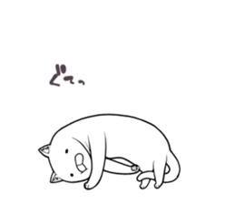 a long-bodied cat sticker #6017036