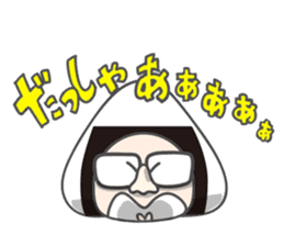 black sesame & Onigiri & strange friends sticker #6017308