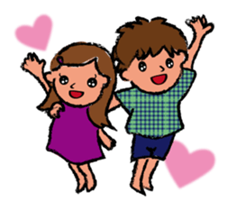 A son and daughter sticker #6018902