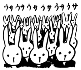 suit rabbits sticker #6018904