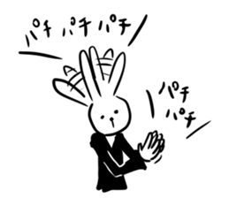 suit rabbits sticker #6018910