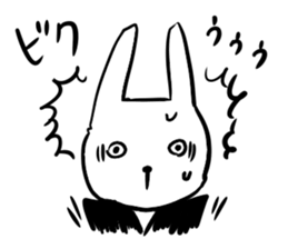 suit rabbits sticker #6018915