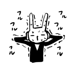 suit rabbits sticker #6018916