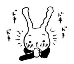 suit rabbits sticker #6018917