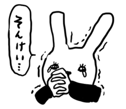 suit rabbits sticker #6018919