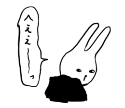 suit rabbits sticker #6018925