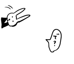 suit rabbits sticker #6018929