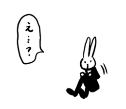 suit rabbits sticker #6018930