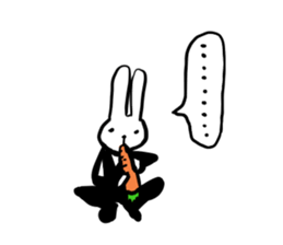 suit rabbits sticker #6018939