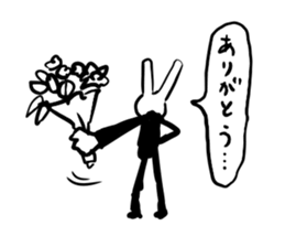 suit rabbits sticker #6018940