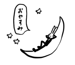 suit rabbits sticker #6018941