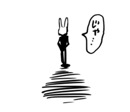 suit rabbits sticker #6018943