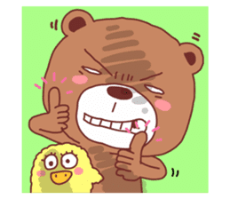 Diaper Bear Love You sticker #6019345