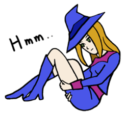 I'm only a witch sticker #6019427