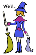 I'm only a witch sticker #6019429