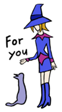 I'm only a witch sticker #6019440