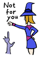 I'm only a witch sticker #6019441