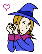 I'm only a witch sticker #6019445