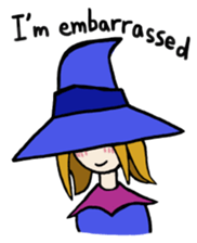 I'm only a witch sticker #6019451