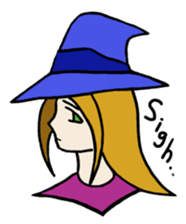 I'm only a witch sticker #6019453