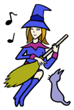 I'm only a witch sticker #6019456