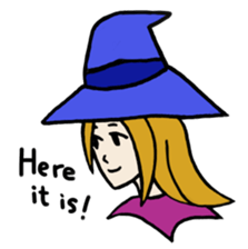 I'm only a witch sticker #6019461