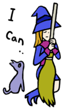 I'm only a witch sticker #6019463