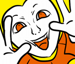 funny face joker sticker #6020071