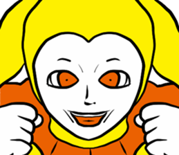 funny face joker sticker #6020082