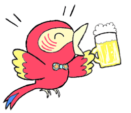 Mr. macaw sticker #6020149
