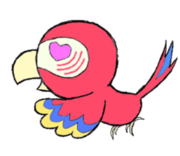 Mr. macaw sticker #6020150