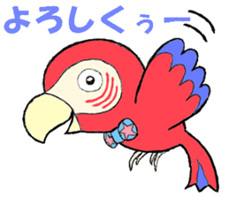 Mr. macaw sticker #6020155