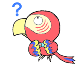 Mr. macaw sticker #6020156