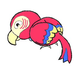 Mr. macaw sticker #6020165