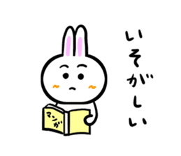 Rabbit tells. sticker #6020480