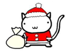 White cat Life. English Version. sticker #6021311