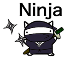 White cat Life. English Version. sticker #6021332