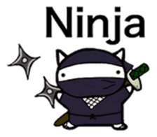 White cat Life. English Version. sticker #6021332