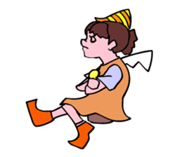 The seven years little witch. sticker #6022893