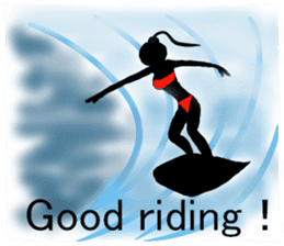 I LOVE SURF sticker #6023296