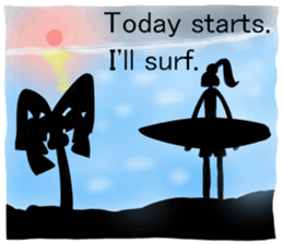 I LOVE SURF sticker #6023302